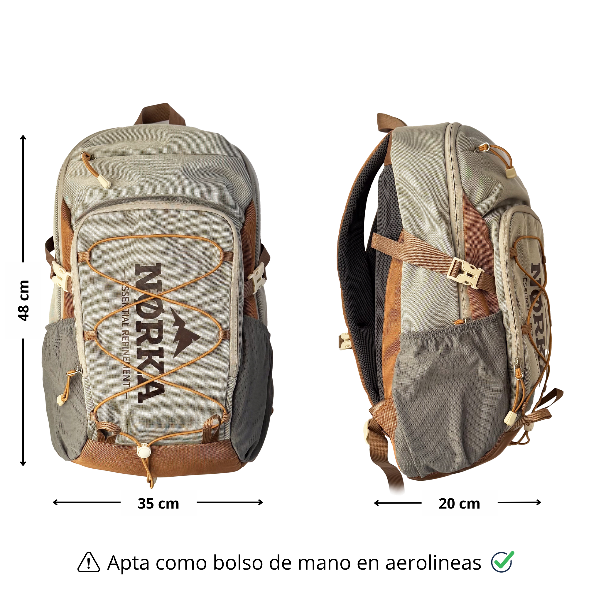 Mochila Norka One - Gris Cumbre 21 Lts